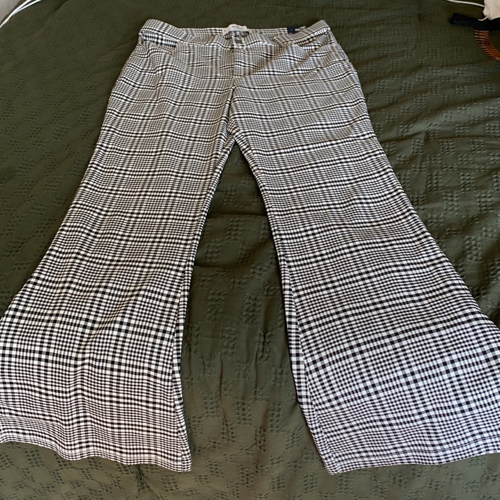 Plaid stretchy pants